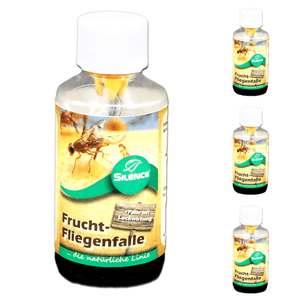 Silence Fruchtfliegenfalle: Monitoringfalle zur Befallsermittlung gegen Frucht-, Obst- und Essigfliegen - Silberkraft