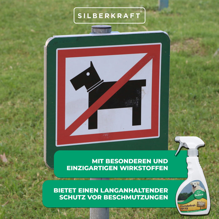 Silence Hundefrei-Spray: Vergrämungsmittel gegen Hunde - Silberkraft