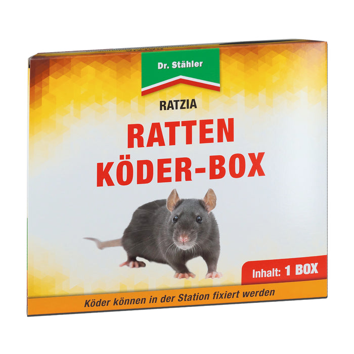 Ratzia Rattenköder-Box: zur fachgerechten Ausbringung von Rattenködern im Innen- und Außenbereich - Silberkraft