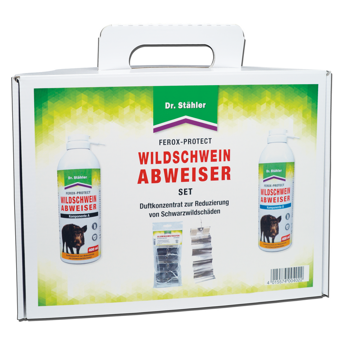 Ferox-Protect Wildschweinabweiser Spray-Set: Zuverlässige Vertreibung von Wildschweinen - Silberkraft