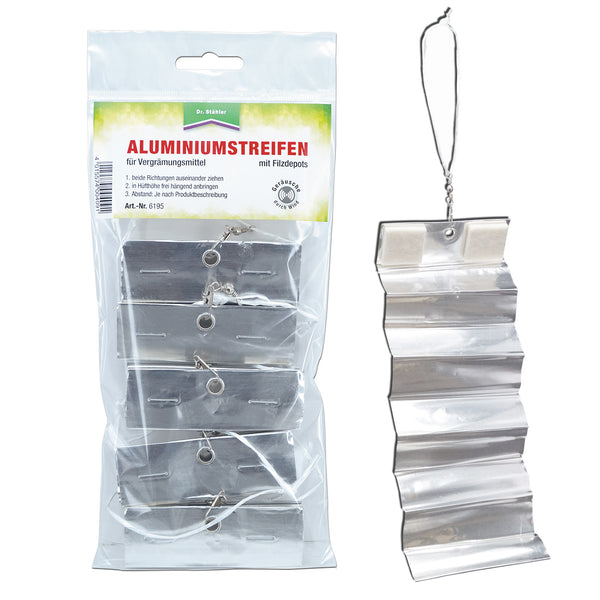 Listwy aluminiowe Ferox-Protect z nalotem filcowym - jako materiał nośny dla sprayu odstraszającego dziki - Silberkraft