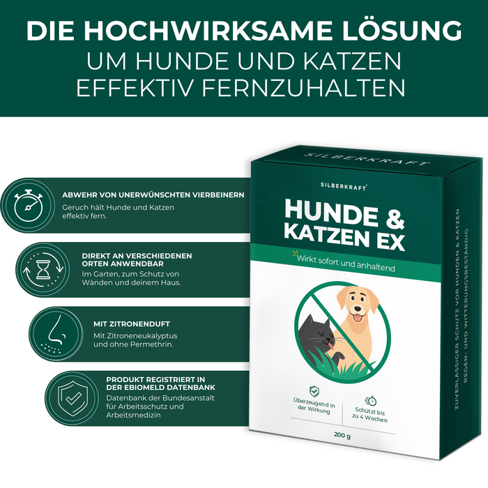 Hunde & Katzen Stopp Ex Granulat - Silberkraft