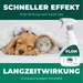 Schneller Effekt und Langzeitwirkung – ruhender Hund nach Anwendung des Floh Sprays