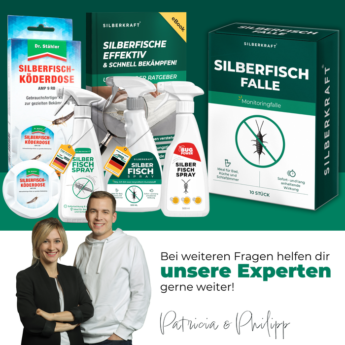 Silberfischfallen Silberfische & Papierfische bekämpfen 10 Stück - Silberkraft