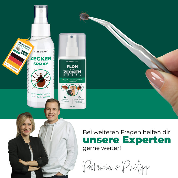 Zeckenfrei-Set - Dein Duo für Schutz & Entfernung - Silberkraft