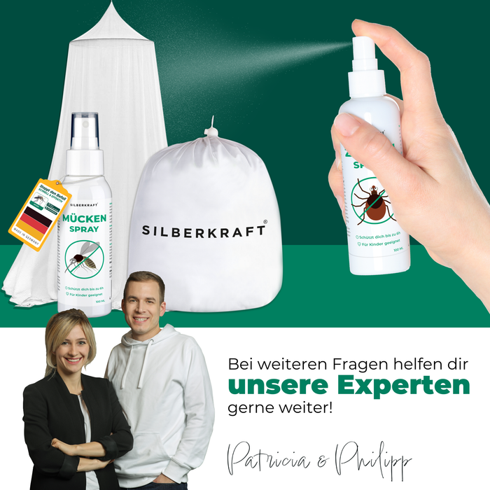 Zeckenspray Zeckenschutz - Anti Zecken Spray - Silberkraft