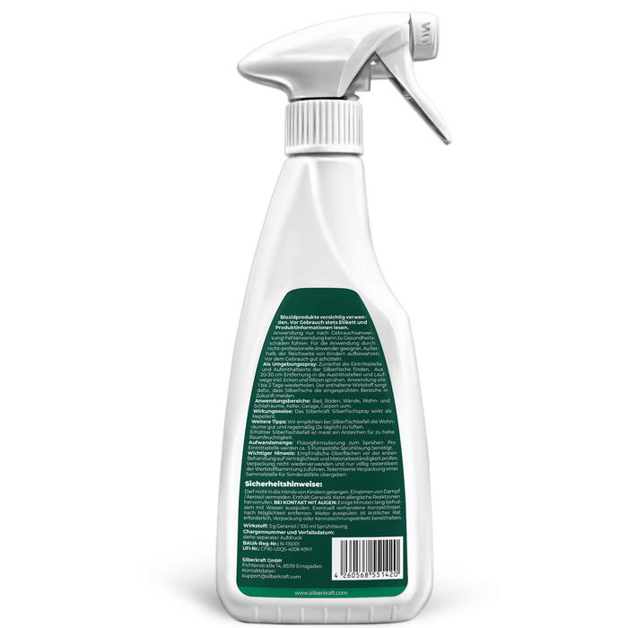 Silberfischspray - Silberfische / Papierfische vertreiben - Silberkraft