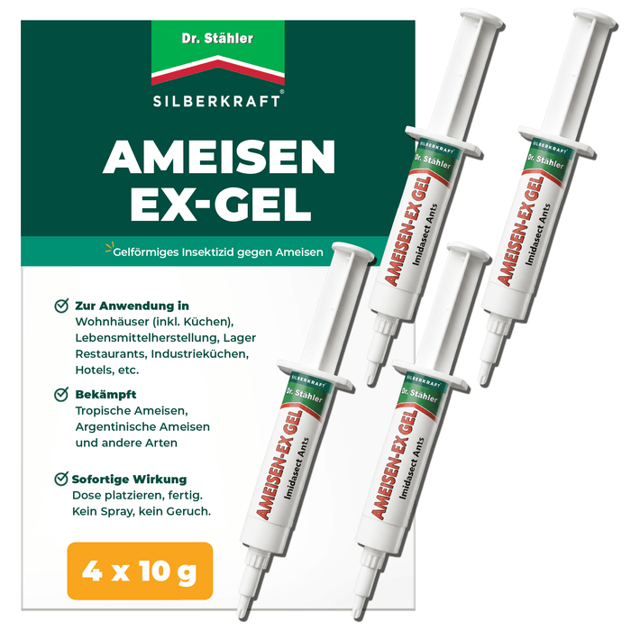 Ant-Ex Gel: Natychmiastowe rozwiązanie przeciwko inwazji mrówek w pomieszczeniach i na zewnątrz - Silberkraft