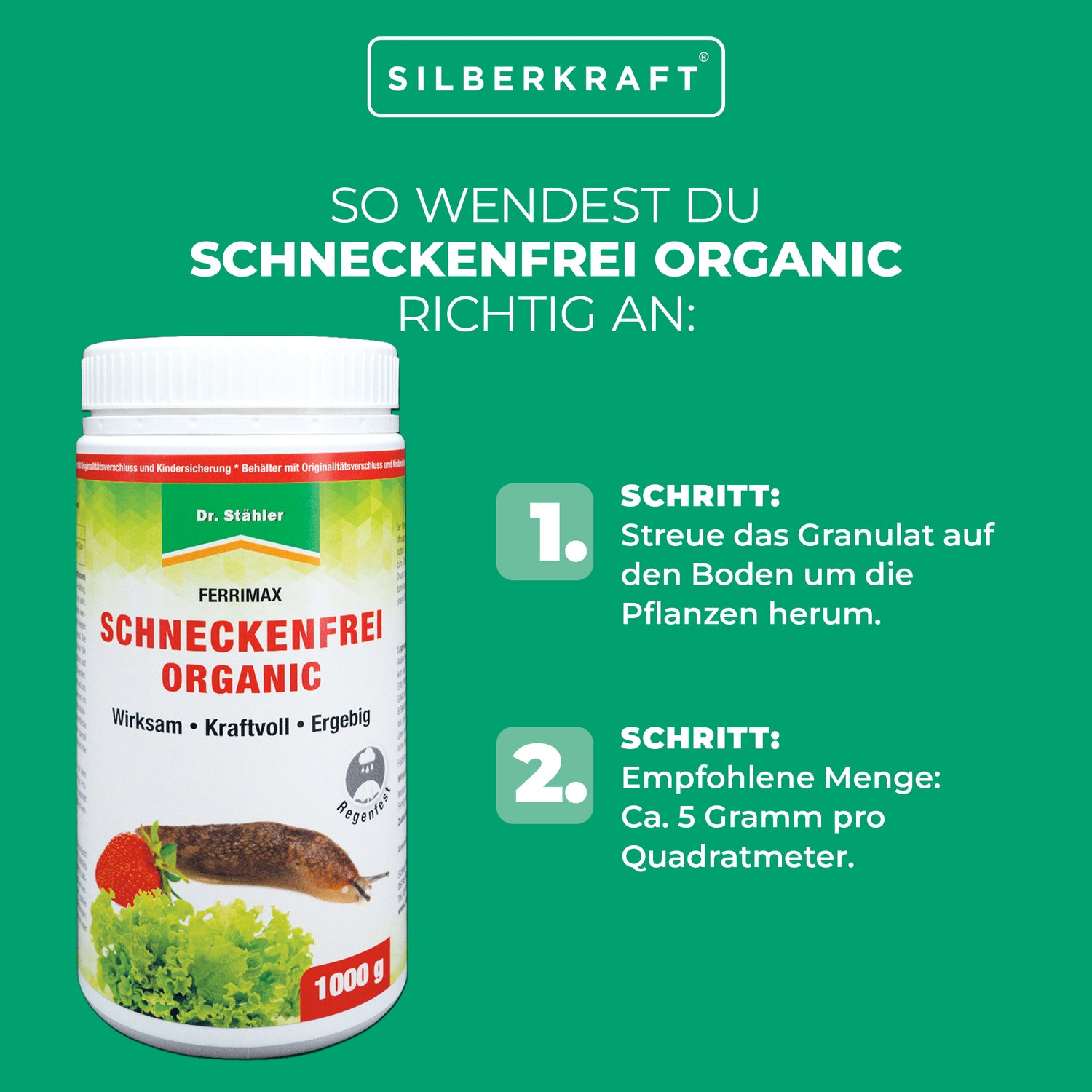 Schneckenfrei-Organic: Effektiver Schutz vor Schnecken im Garten - Silberkraft