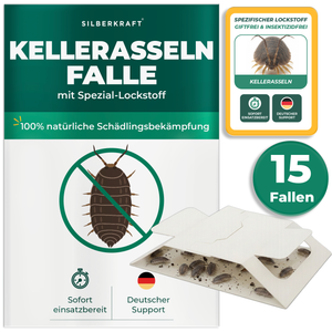 Kellerasselnfalle mit Spezial-Lockstoff - Silberkraft