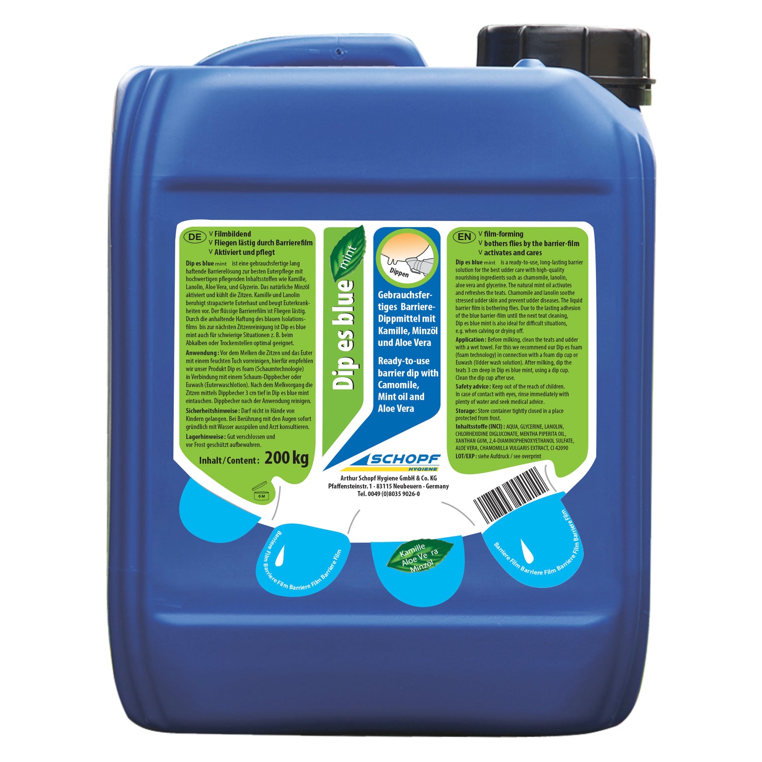 Dip es blue mint: Langanhaltendes Dippmittel zur optimalen Euterpflege