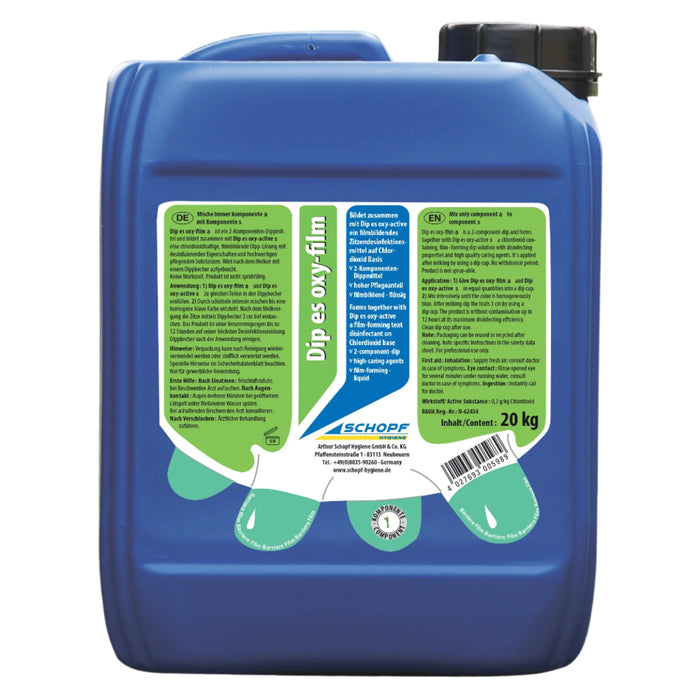 Dip es oxy-film: Hochwirksames 2-Komponenten-Dippmittel für optimale Euterpflege - Silberkraft