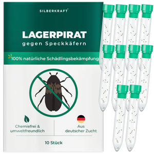 Lagerpirat zur Bekämpfung von Speckkäfern, Teppichkäfer & Vorratsschädlingen Lagerpiraten - Silberkraft