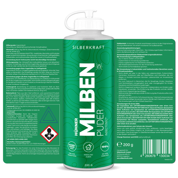 Milbenpuder Hühner - Silberkraft