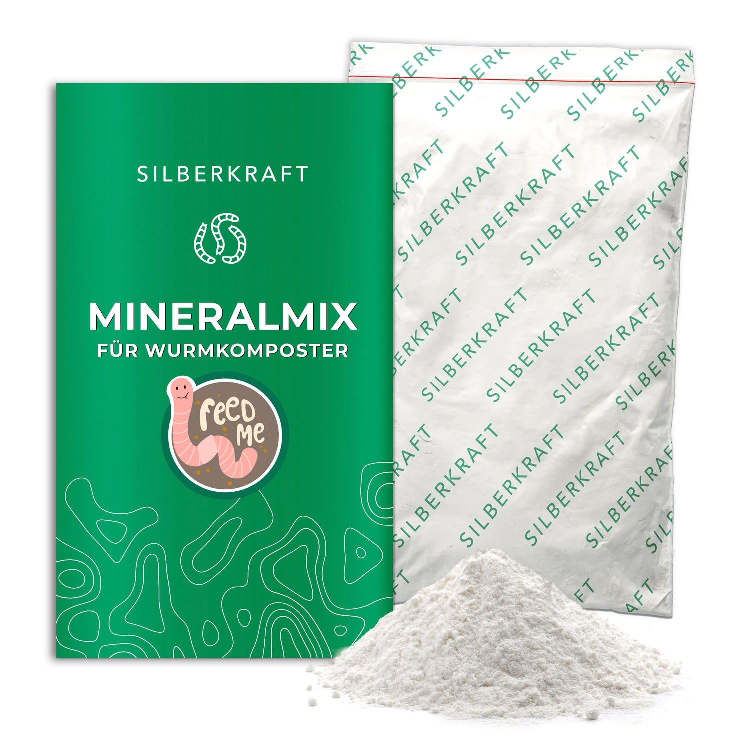 Wurmfutter / Mineral-Mix für Wurmkomposter und Kompost-Würmer - Silberkraft