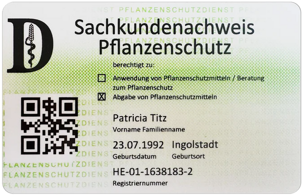 Sachkundenachweis Pflanzenschutz