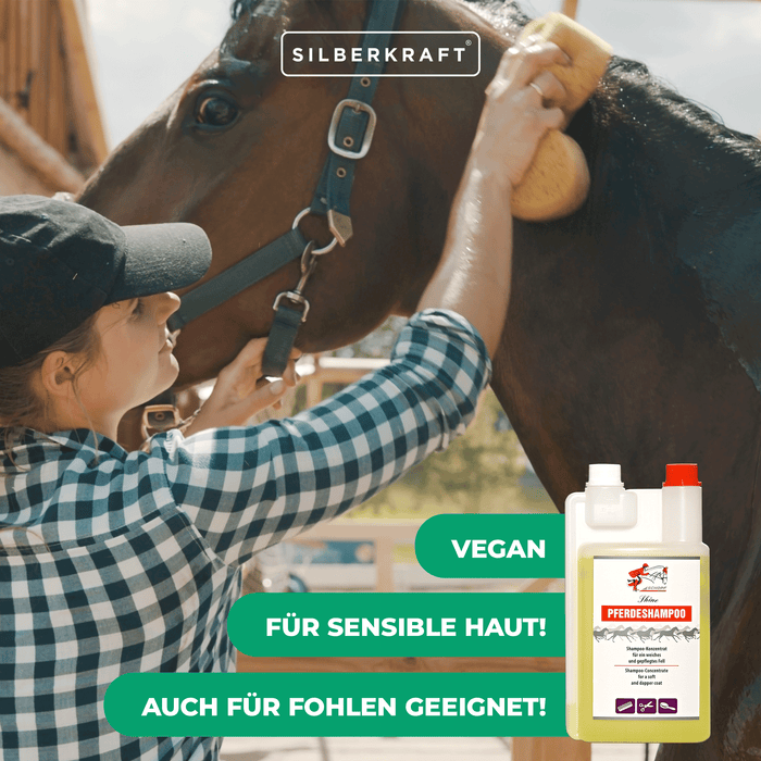 Sensitiv Shampoo für Pferde und Fohlen - Silberkraft