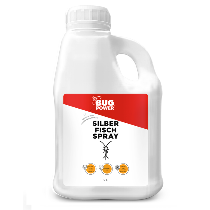 BugPower Silverfish Spray na papierowce i rybiki - z efektem powalającym - Silberkraft