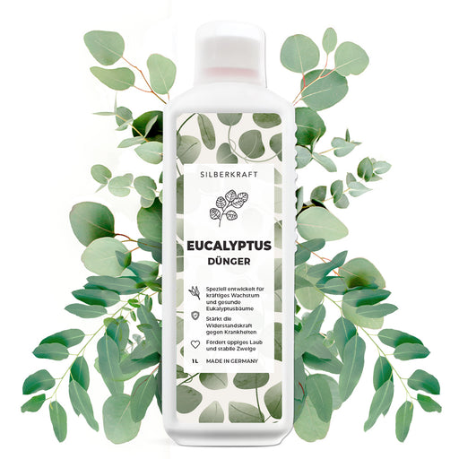 Eukalyptus Dünger - Mineralischer NPK Flüssigdünger mit Stickstoff - Dünger für Eukalyptus - Eukalyptusbaum düngen - Silberkraft