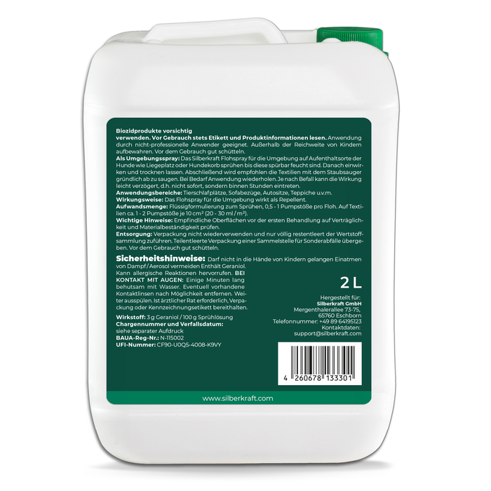 Flohspray für die Umgebung - Silberkraft