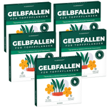 Gelbfalle Gelbtafeln Gelbsticker 12 Stück gegen Fruchtfliegen, Trauermücken, uvm. - Silberkraft