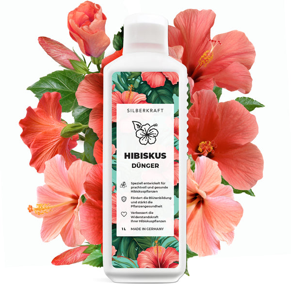Nawóz do hibiskusa - mineralny nawóz płynny NPK z azotem - nawóz do hibiskusa - nawozy prawoślazu różanego - Silberkraft