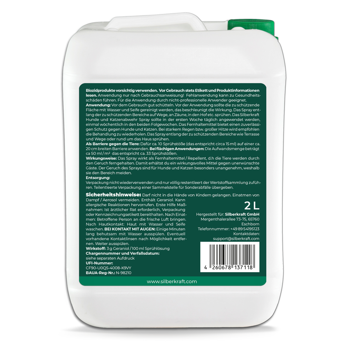 Hunde- und  Katzenabwehrspray - Silberkraft