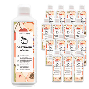 Obstbaumdünger - Mineralischer NPK Flüssigdünger mit Stickstoff - Dünger für Obstbäume - Apfelbäume und Kirschbäume düngen - Silberkraft