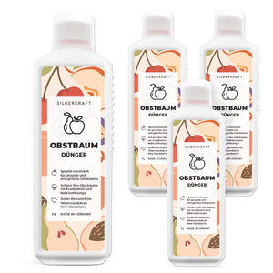 Obstbaumdünger - Mineralischer NPK Flüssigdünger mit Stickstoff - Dünger für Obstbäume - Apfelbäume und Kirschbäume düngen - Silberkraft