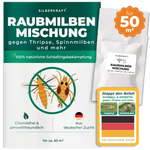 Raubmilben Mischung gegen Thripse und Spinnmilben für 50 m² Pflanzenfläche – Silberkraft
