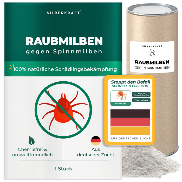 Raubmilben gegen Spinnmilben an Grünpflanzen - Silberkraft