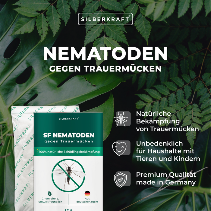 SF Nematoden zur Bekämpfung von Trauermücken für Zimmerpflanzen - Silberkraft
