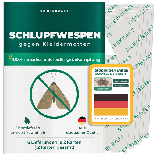 Schlupfwespen gegen Kleidermotten - Silberkraft