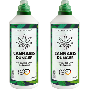 Cannabis Dünger für Wachstum & Blüte, Flüssigdünger für kräftige Pflanzen & hohe Erträge - Silberkraft