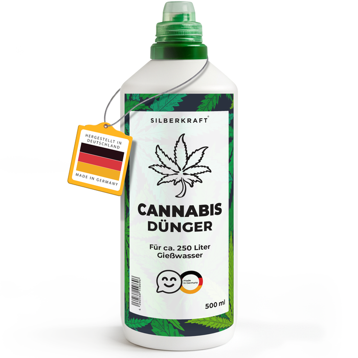 Cannabis Dünger für Wachstum & Blüte, Flüssigdünger für kräftige Pflanzen & hohe Erträge - Silberkraft