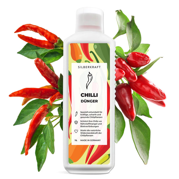 Nawóz do chili - Mineralny nawóz płynny NPK z azotem - Nawóz do roślin chili - Nawóz Peperoncini - Nawóz do papryki - Silberkraft