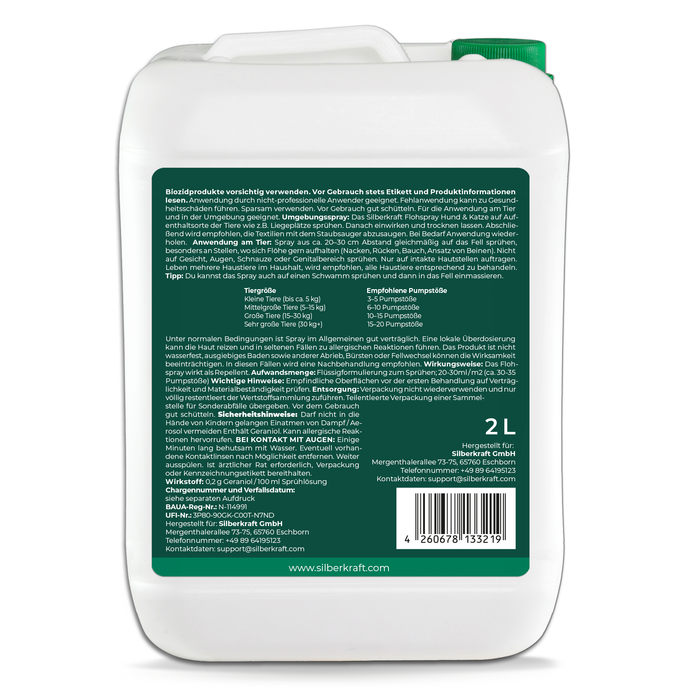 Flohspray Hunde & Katzen - Silberkraft