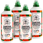 Gartenhibiskusdünger – Mineralischer NPK Flüssigdünger mit Stickstoff – Dünger für Gartenhibiskus – Ziersträucher-Dünger - Silberkraft