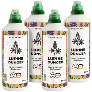 Lupinendünger – Mineralischer NPK Flüssigdünger mit Stickstoff – Dünger für Lupinen – Blühstauden-Dünger - Silberkraft