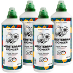 Mediterrandünger – Mineralischer NPK Flüssigdünger mit Stickstoff – Dünger für mediterrane Pflanzen – Zitruspflanzen- & Kübelpflanzen-Dünger - Silberkraft