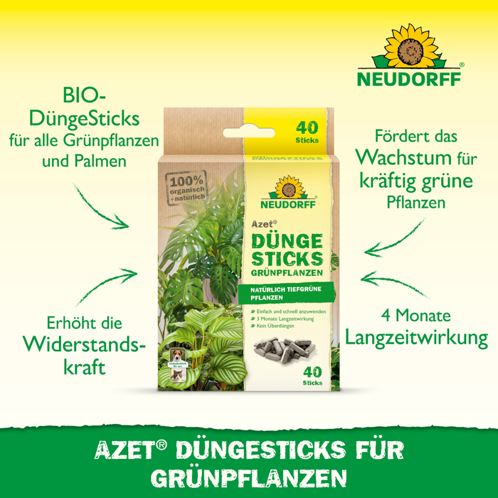 Neudorff Azet w sztyftach nawozowych dla roślin zielonych - Silberkraft