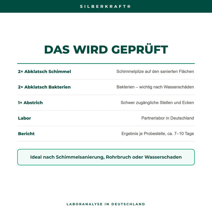 Sanierungserfolgskontrolle – das wird geprüft