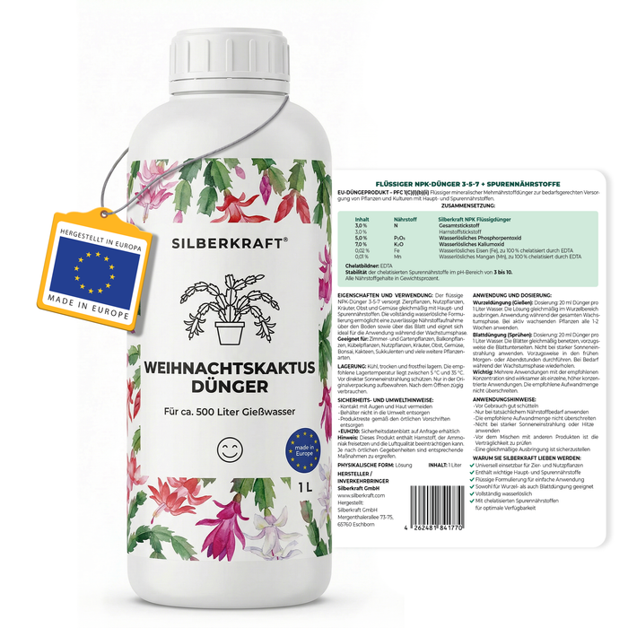 Weihnachtskaktus-Dünger - Silberkraft