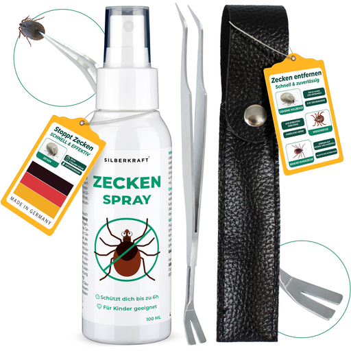 Zeckenfrei-Set - Dein Duo für Schutz & Entfernung - Silberkraft