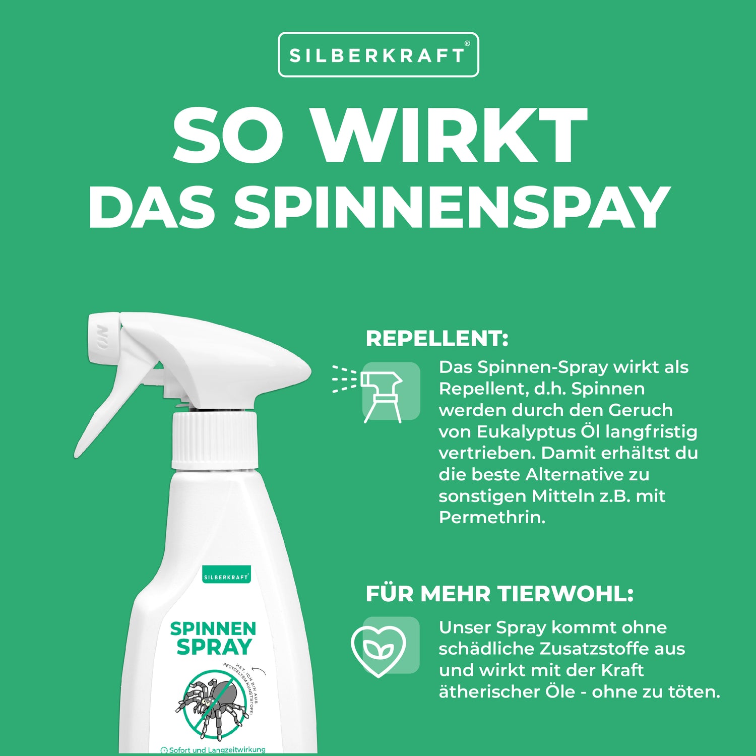Spinnenspray Klein - Silberkraft