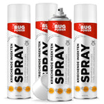 BugPower spray na owady pełzające i osy 400 ml - szerokie spektrum działania - szybkie działanie i efekt powalający - srebrna moc
