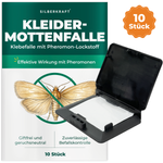 Silberkraft Kleidermottenfalle 10 Stück – Klebefallen für den professionellen Einsatz
