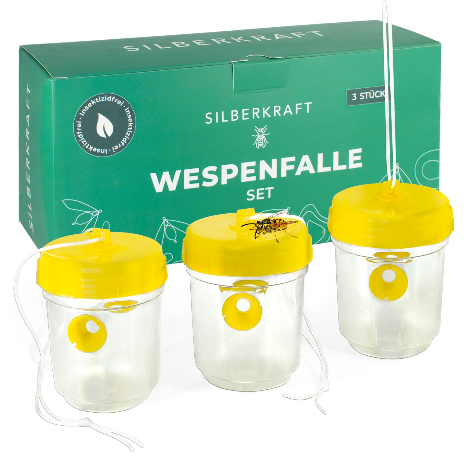 Wespenfalle Set - Silberkraft