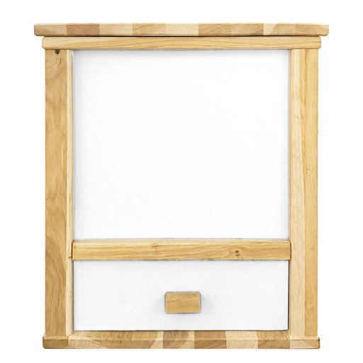 Stylische Wurmkiste - Wurmkomposter für draußen und drinnen -Wurmbox für den Balkon als Komplett-Set mit 500 Kompostwürmern - Silberkraft