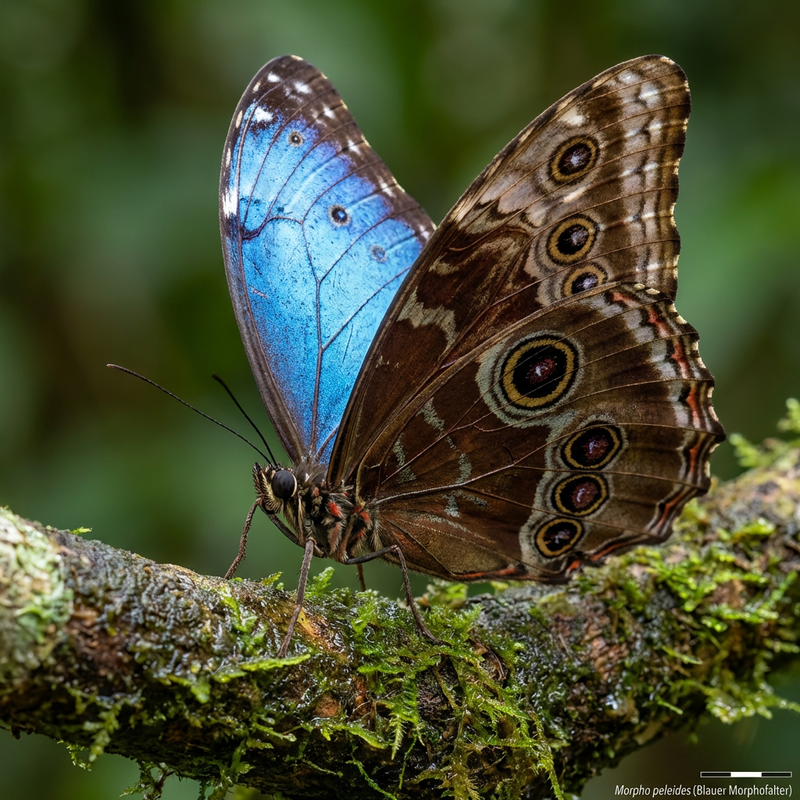 Niebieski motyl morpho